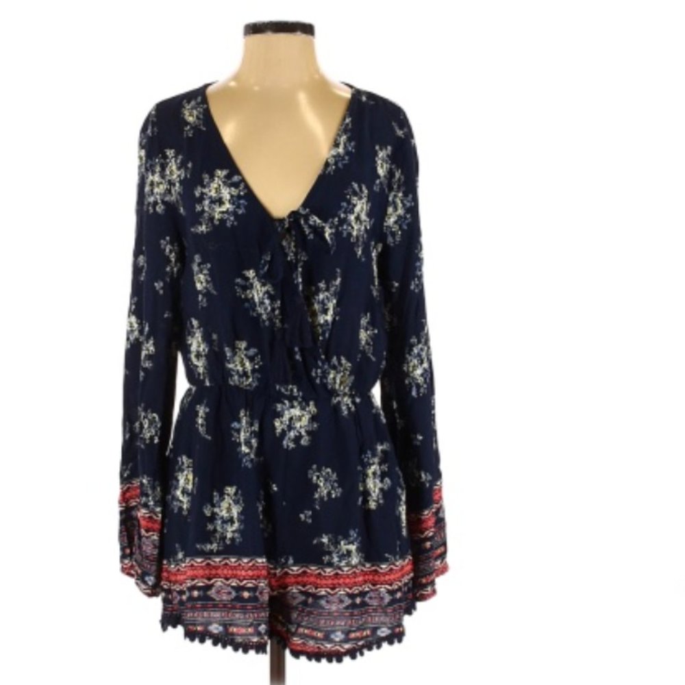 Xhilaration Navy Romper